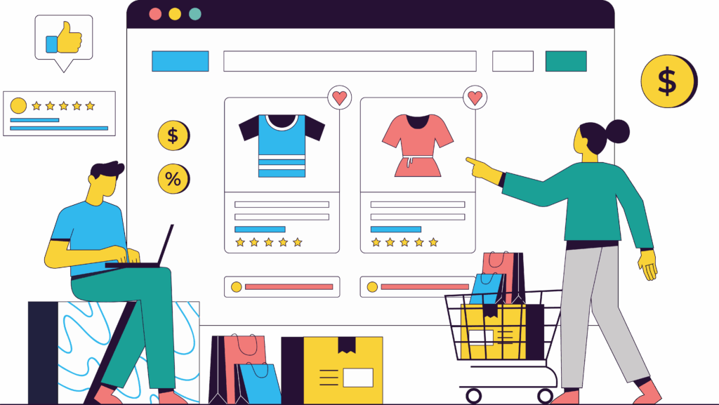 網店設計及開發 15 E Commerce Illustration 1